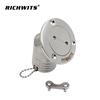 RICHWITS Stainless Steel 316 45° Fuel Filler Cap for RV, Yacht, or Water Tank