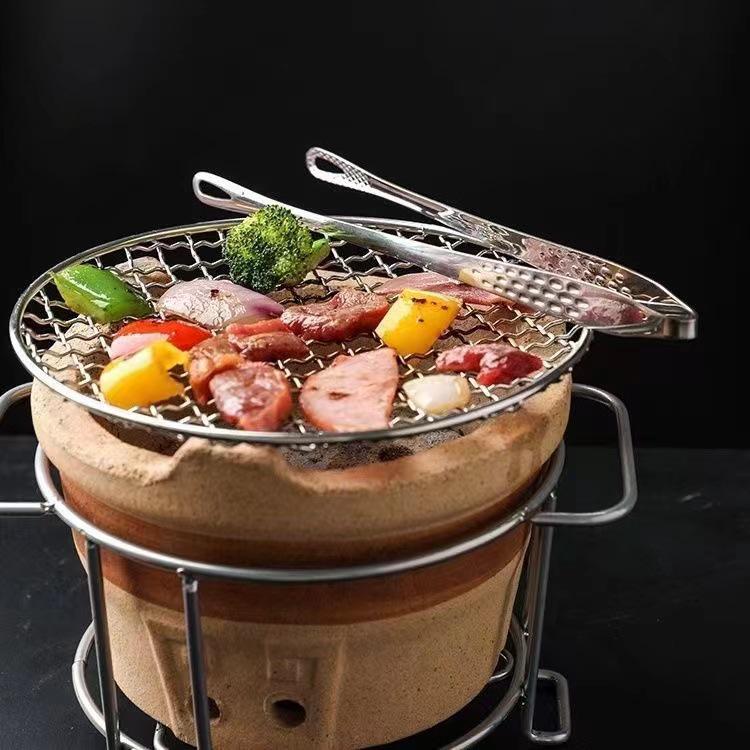Förlängda Koreanska BBQ-tänger i rostfritt stål för restauranger, camping och hem