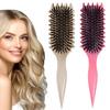 Curly Hair Brush Curl Defining Brush Set of 2 Curly Hair Defining Styling Brush Curl Comb Curling Brush Hair Pulling Curl Defining for Women and Men
