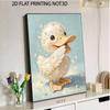 Adorable Little Duck Pattern Framed Pearl Painting Kit DIY 3D Sparkling Bead Canvas Art Relaxing Handmade Craft Perfect Gift for Women