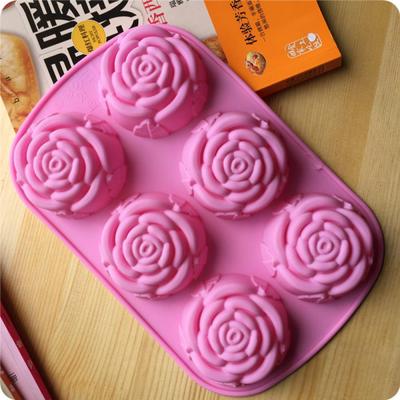 Róża Kwiat Silikonowa Forma Do Pieczenia Ciasto Bułka Babeczka Czekoladowy Fondant DIY Forma