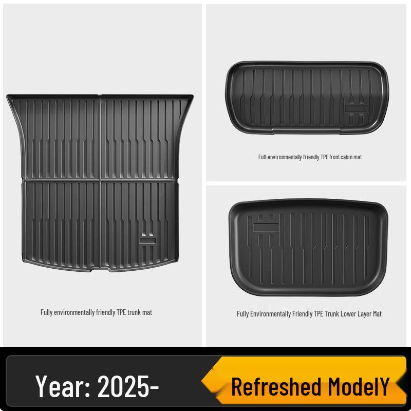 Tesla Model 3/Y Facelift Eco-friendly All-Weather TPE Car & Trunk Mats