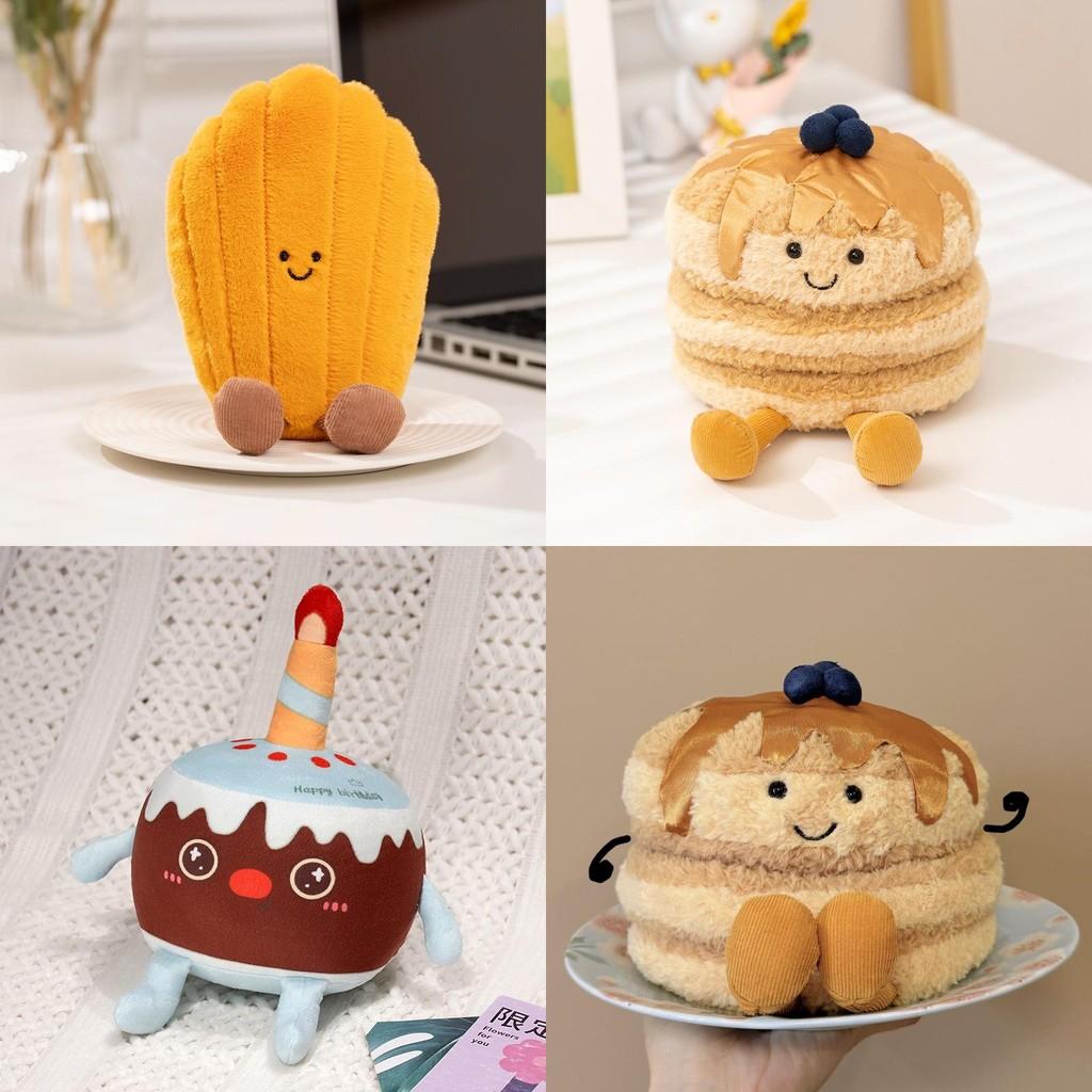 Pancake Chocolate Cake Story Plush Toy Soft Fruit Shaped Gift For Kids And Collectors