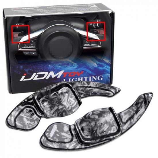 Forged Carbon  Large Steering Wheel Paddle Shifters For VW MK6 Golf GTi Jetta