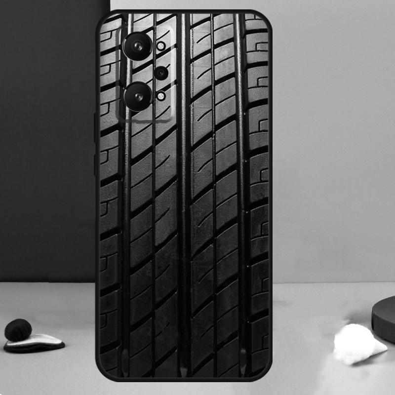 

Черная текстура протектора шины для чехла Realme 11 10 12 13 14 Pro Plus GT 7 6 5 Pro GT 6T C67 C61 C53 C51 C21Y C25S C75 C55 Realme 10 Pro Plus