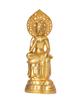 Maitreya Bodhisattva 15cm (Gold Plated/24K Gold) Sculptor: Shuun Makita, Original Model: Takaoka Bronze (Miroku Bosatsu G)