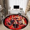 1pc Rammstein Band Carpet, Round Non-Slip Durable Large Size Office Carpet, Suitable for Office,yy250908039