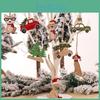 Ländlicher Weihnachtsbaum aus Holz Tier Auto Hängeornament Heimdeko Geschenk Zubehör Geschnitzte Holzscheibe