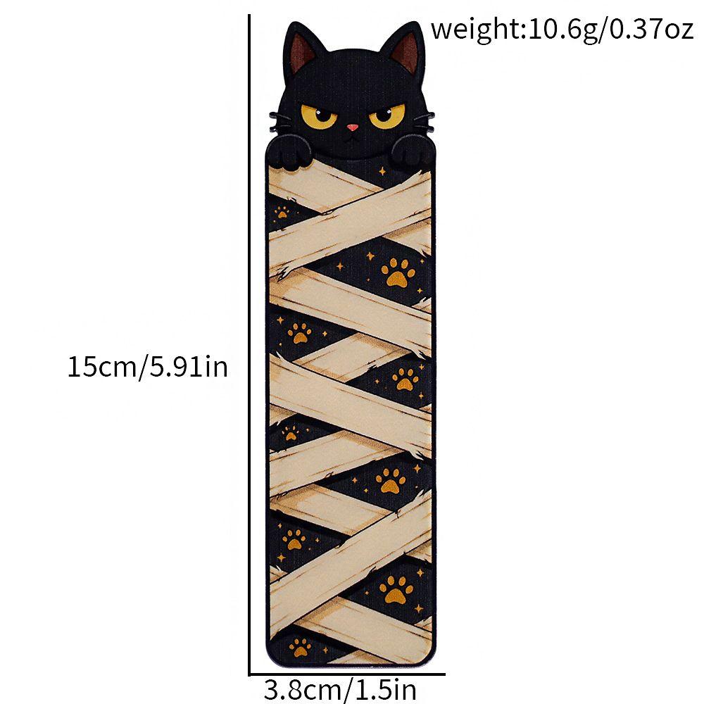 Ghost Design Cat Bookmark Mummy Design Black Cat Bookmark Acrylic Cat Bookmarks For Book Lovers
