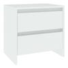 Nightstand White 45 x 34.5 x 44.5 cm Engineered Wood