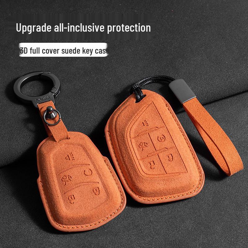 Cadillac Key Case: Compatible with CT5, CT4, Lyriq, XT4, XT5, and XT6 Key Fob Pouches.