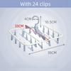 Multifunction Plastic Clothes Dryer Rack 360° Folding Clothes Dryer Hanger Household Laundry Organizer Racks 8/12/20/24/32 Clip