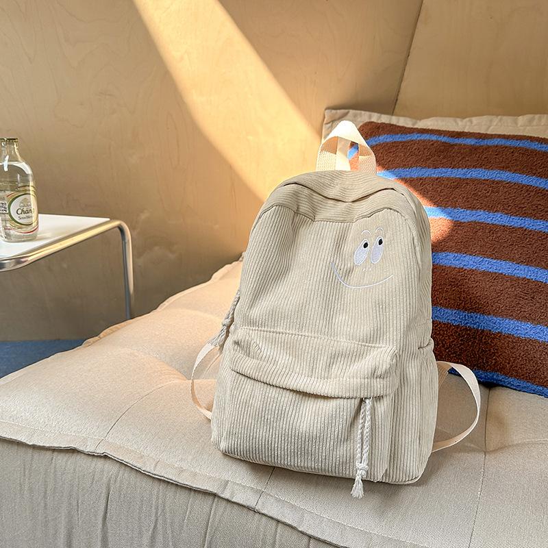 Schoolbag1011 Spring New School Bag Female Tide Korean Version Harajuku Student Backpack Plush Simple Versatile Casual Backpack