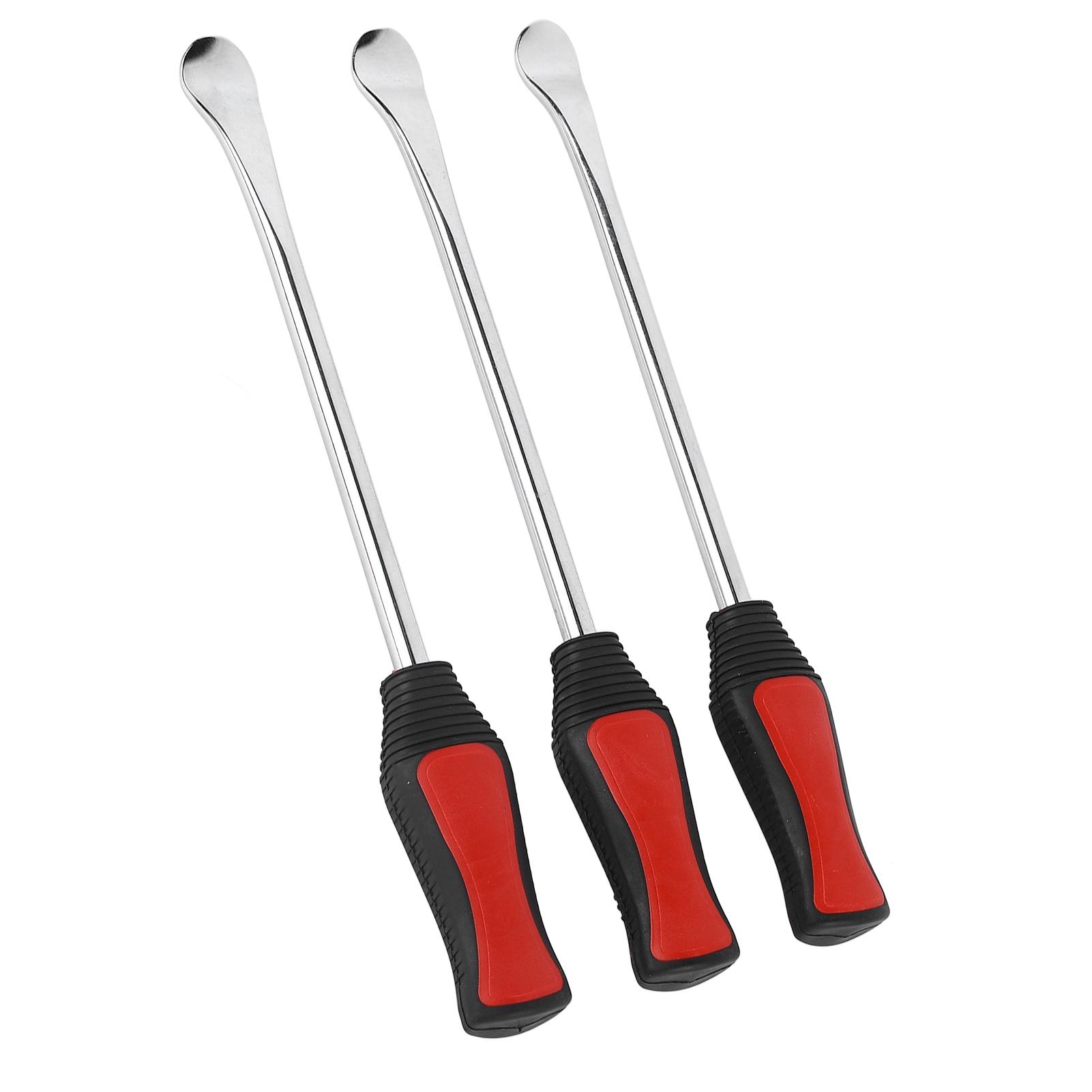 Kit Professionnel Démonte-pneus Moto/quad/tondeuse - 3 Cuillères + 3 Protections Jante + Outils Valve