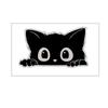 10pcs Peek-a-Boo PVC Decals Black Funny Kitty Decals Cartoon Car Styling Cover  Laptop