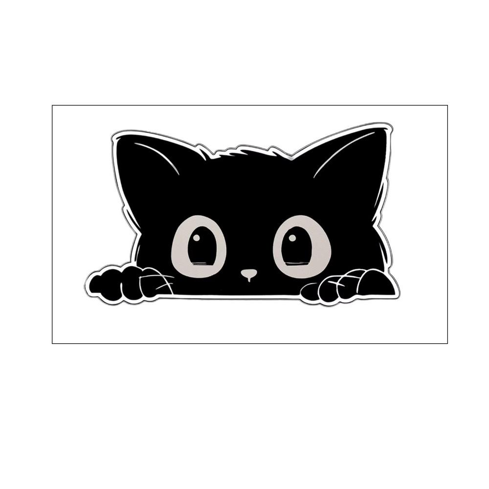 

10pcs Scratch Covering Car Window Decals Funny Kitty Decals Car Electric Motorcycle Stickers S чёрный