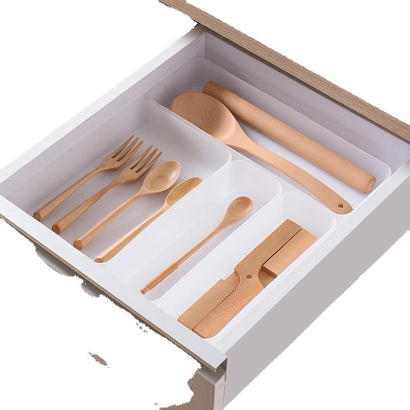 Multi-Use Partitioned Storage Box for Stationery, Utensils, and Kitchen Tools