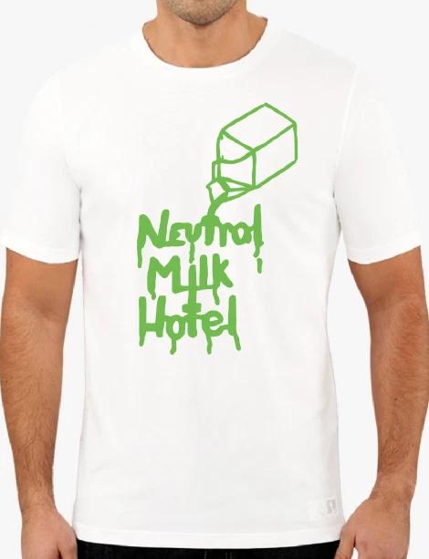 Футболка Neutral Milk Hotel Инди-фолк группа Музыка панк Молочный пакет XXXXL