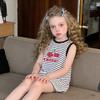 European & American Children's Sleeveless T-shirt Dresses 2026: New Casual Baby Pajama Dresses