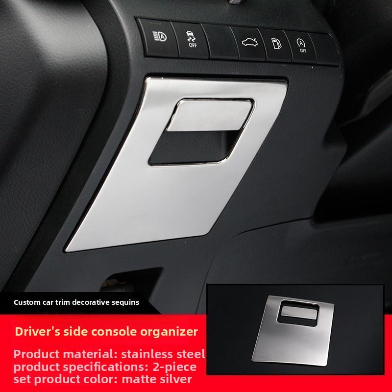 For Toyota Camry 70 XV70 2018~2026 Hybrid Car Console Driver And Passenger Cabins Side Storage Box Handle Trim Cover Accessories
