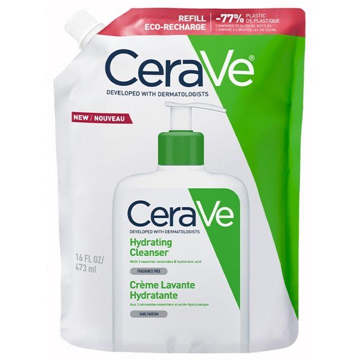 CeraVe Crème Lavante Hydratante Sans Parfum Éco-Recharge 473 ml