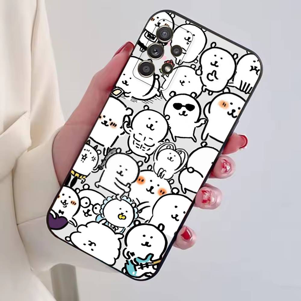 Funny Cartoon J-Joke B-Bear Phone Case Black Silicone Soft For Samsung S25,S24,S21,S22,S23,S30,Ultra,S20,Plus,Fe,Lite