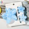 3pcs Vacation Egg Flower Hair Claw 2 Size Women Girls Ponytail Hairpins Bath Beach Hair Crab Clip Headwear Accessories