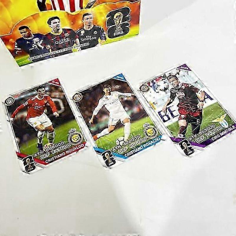 288 Pcs Football Cards Stars Flash Cards Collection 3d Football C Packaging Box Random