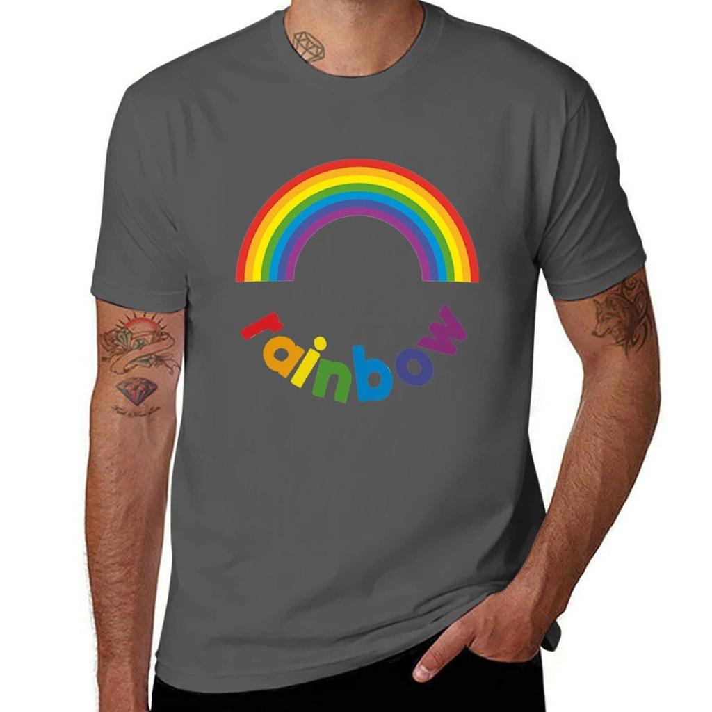 Rainbow Tshirt 3 Tshirt Nonshrink Basic Cotton Tshirt