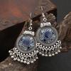 Trendy Ethnic Boho Vintage Drop Dangle Beads Tassel Earrings For Women Bohemian Enameled Indian Zircon Fashion Long Earrings