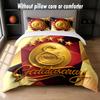 Set Biancheria da Letto Design Galatasaray FC 1 Copripiumino + 2 Federe Morbido Traspirante Biancheria da Letto per la Casa