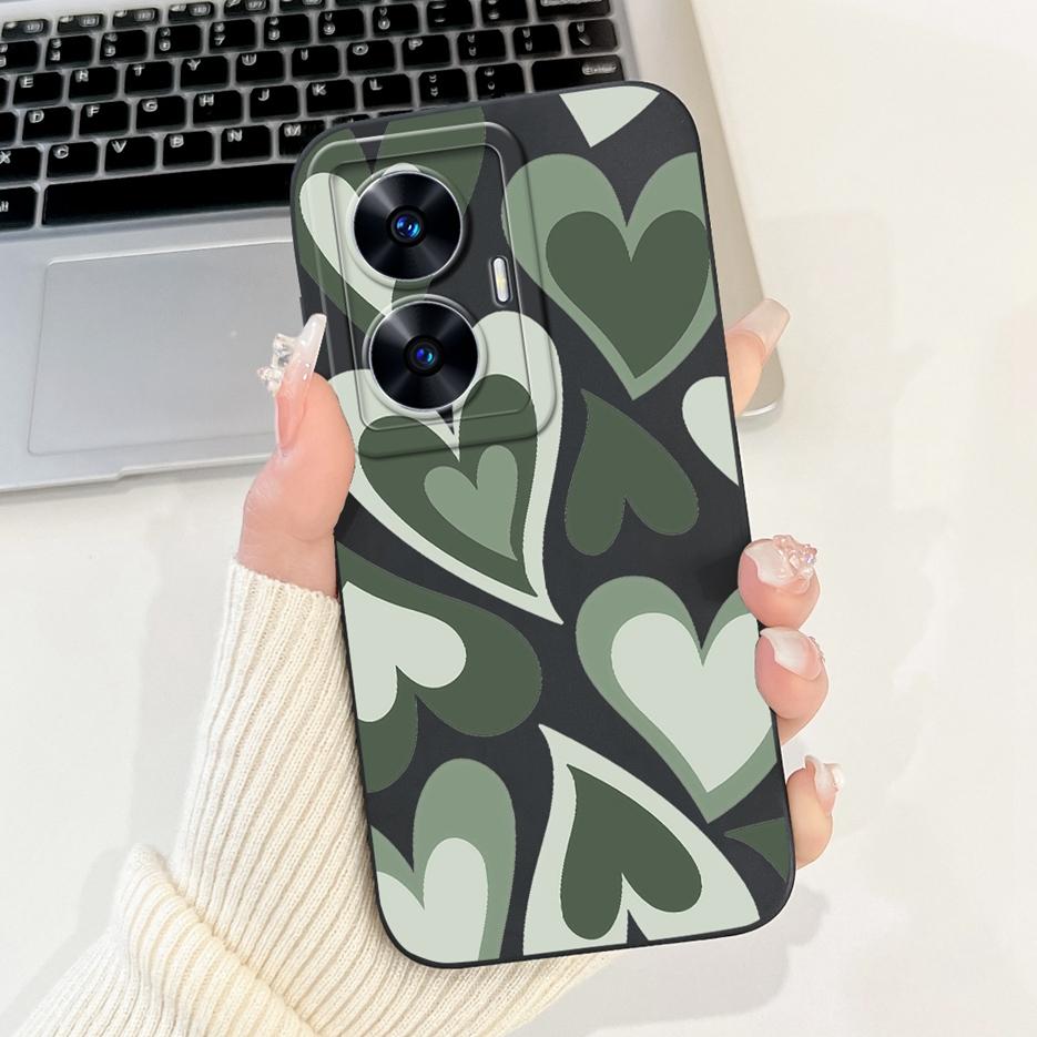For Realme C55 Case RMX3710 Luxury Candy Painted Cover Soft TPU Matte Phone Case For Realme Narzo N55 C 55 RealmeC55 Fundas Bags Realme Narzo N55