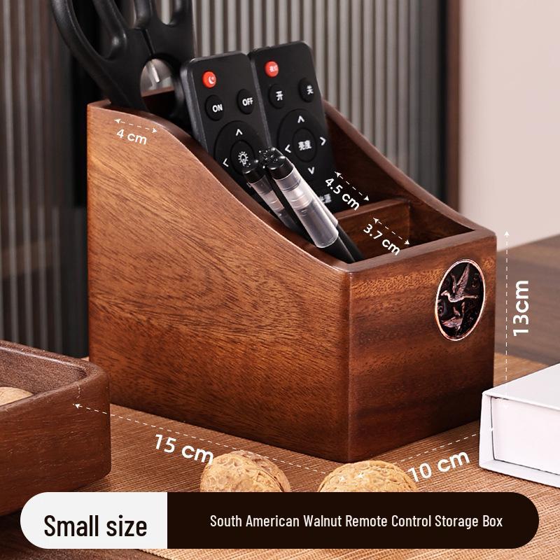 Large Walnut Remote Control Storage Rack for Study/Living Room