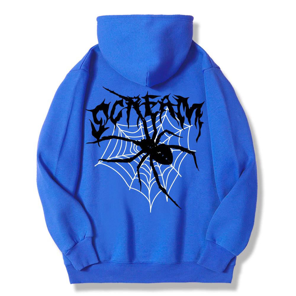

Scream Spiders & Cobwebs Printing Women Hoodies Harajuku Oversize Hoody Fashion Loose Clothing Comfortable Sweatshirt Female 6XL
