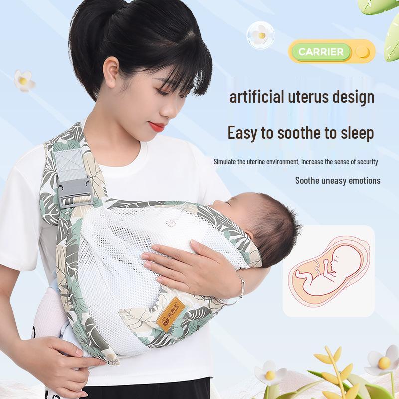 Breathable Newborn Baby Sling: Hands-Free Front Carrier for Summer
