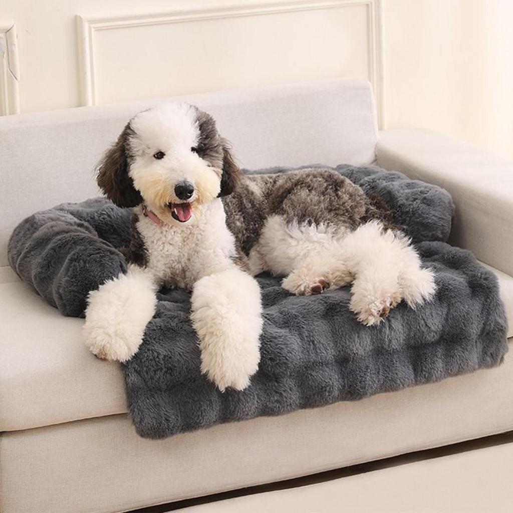 Dog Sofa Bed Plush Pet Couch Cover Washable Cover Removable Mat For Bedroom Apartment Living Room Indoor Relaxation Nighttime