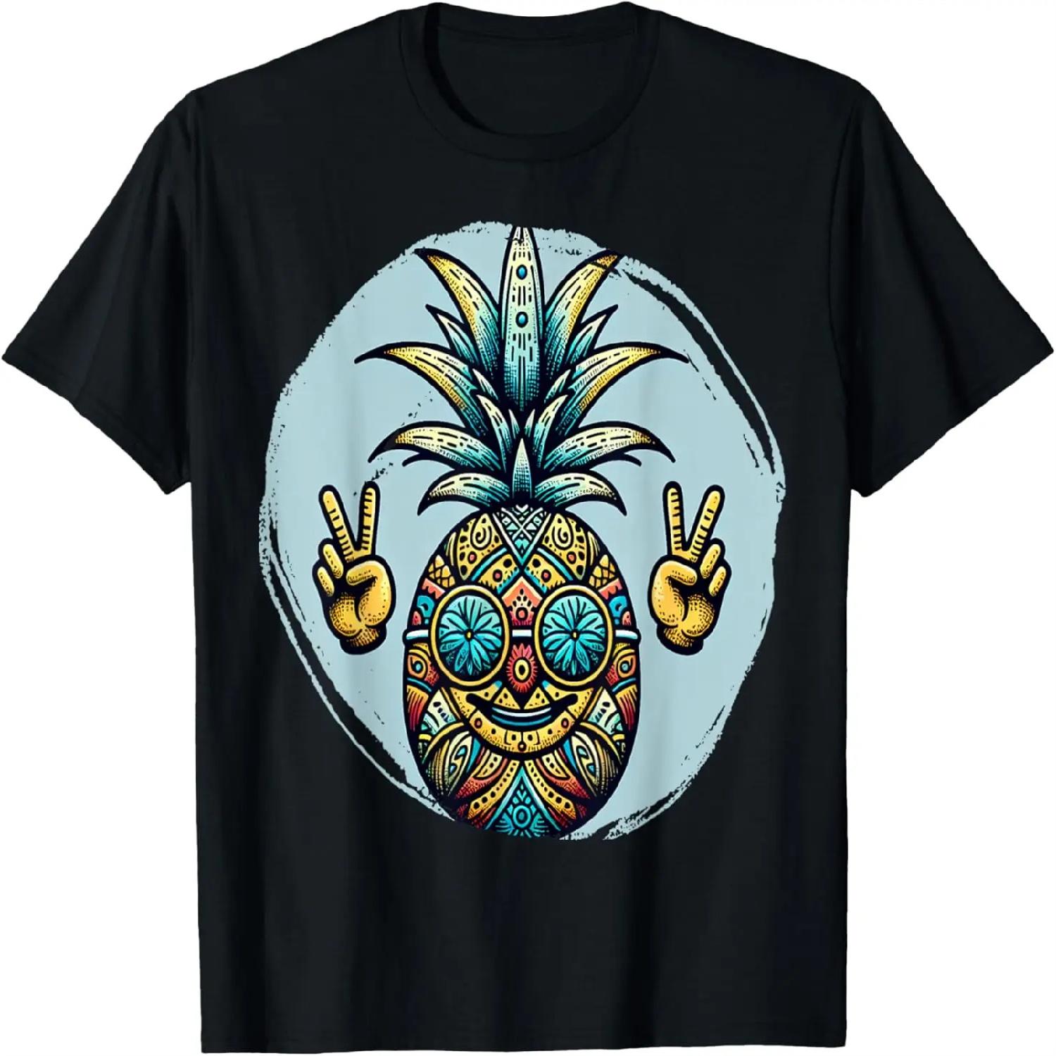 Hippie Pineapple T-Shirt XXXXXL разноцветный