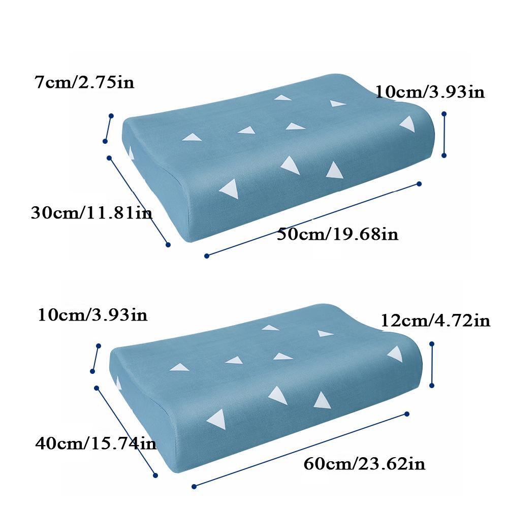 Latex Pillowcase Headrest Pillow Case Cotton Pillow Cover Home Decor Durable Washable Pillowslip Nordic Sleeping Pillow Cover