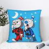 Cupheads  Game Square Pillowcases Polyester Living Room and Mugman Cushion Cover Cool Decor Throw Pillow Case