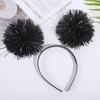 Cute Pom Pom Headband Simple Colorful Bling Tinsel Headband Giltering Party Headband Women Girls Pink