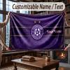 Custom Name Flannel Throw Blanket Austria Wien FC Pattern Warm Home Decoration