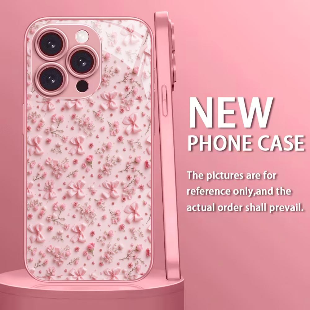 

Colorful For Electroplated Glass Phone Case For iPhone 17 16 15 14 13 12 11 Pro Max Plus 16E 17Air Cover iPhone 11 ProMax