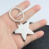Star Shaped Keychain For Men Sturdy Alloy Metal Key Ring Accessory Stylish Pocket Decors Gift For Birthdays