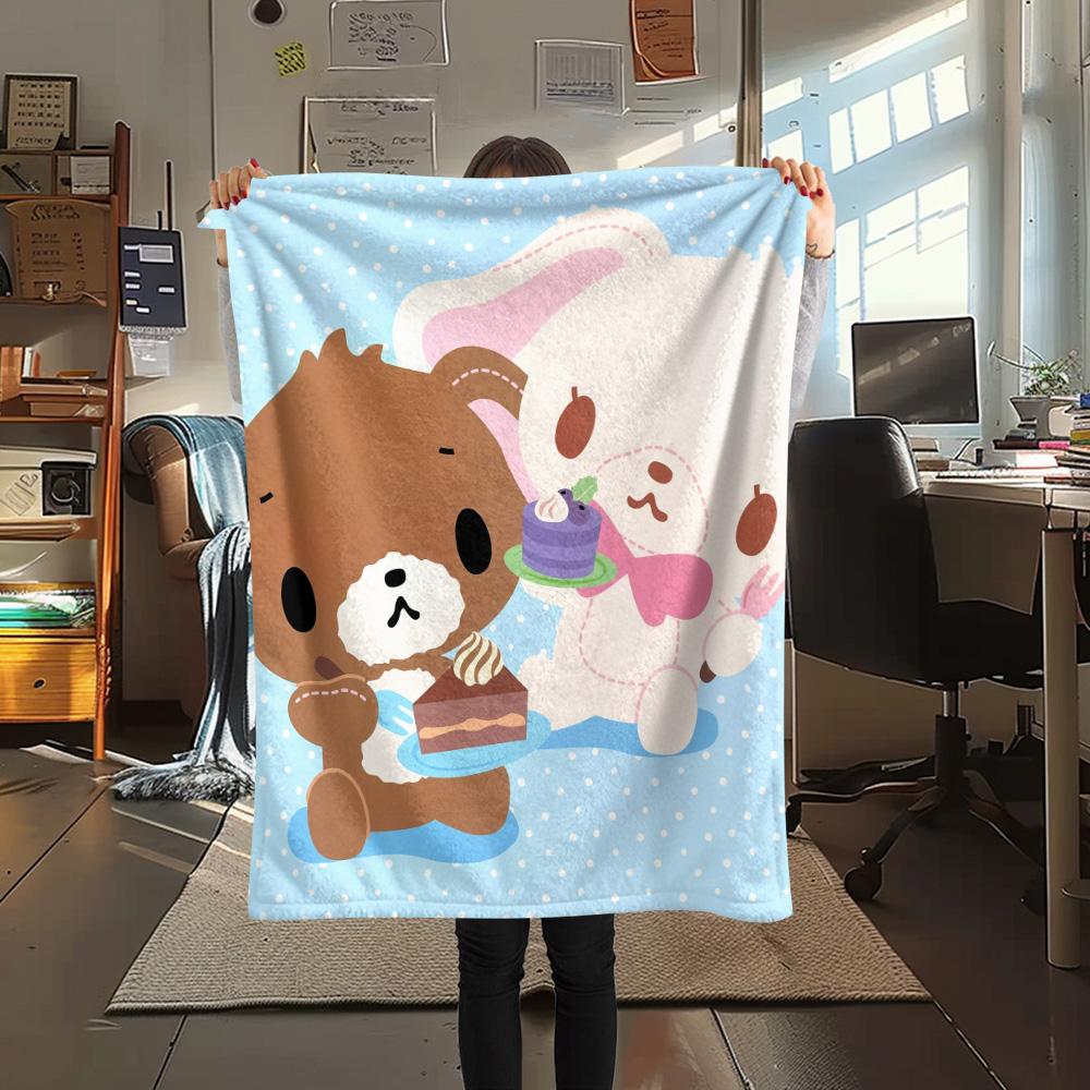 Honey Bonnie Druck Flanelldecke, Hohe Qualität, Bequem für alle Jahreszeiten, Heimdekoration, Wärme und Komfort