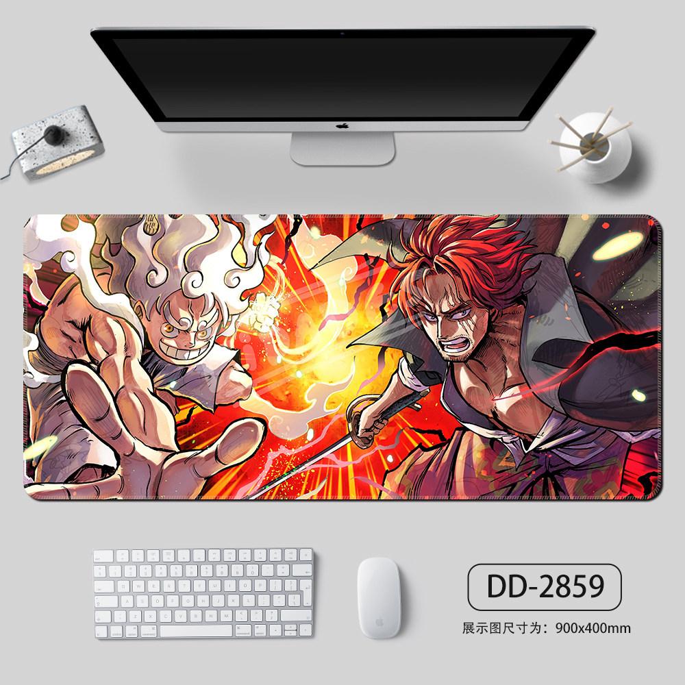 One Piece Monkey D Luffy Splash Art Anime Extended Gaming Mouse Pad Large Desk Mat