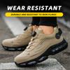 Rotating Button Work Safety Shoes For Men Boots Steel Toe Shoes Work Sneakers Indestructible Shoes Security Boots Male
