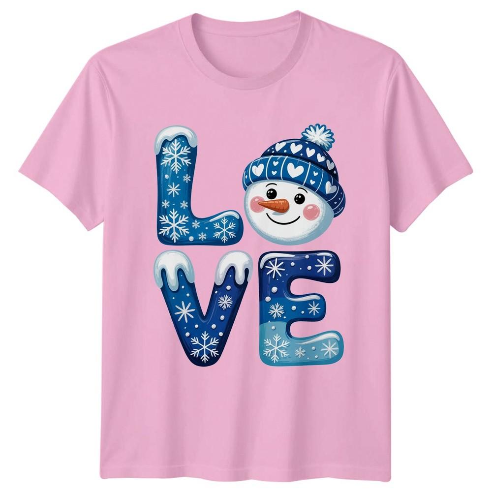Love SnowUnisex Christmas Winter Holidays Unisexs Unisexs Graphic Tee