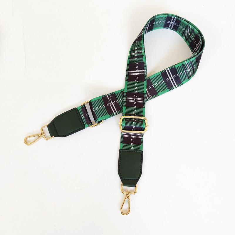 New Plaid Bag Strap Accessories Adjustable Single Shoulder Oblique Span Women's Bag Strap Extended Wide Bag Strap Accessories