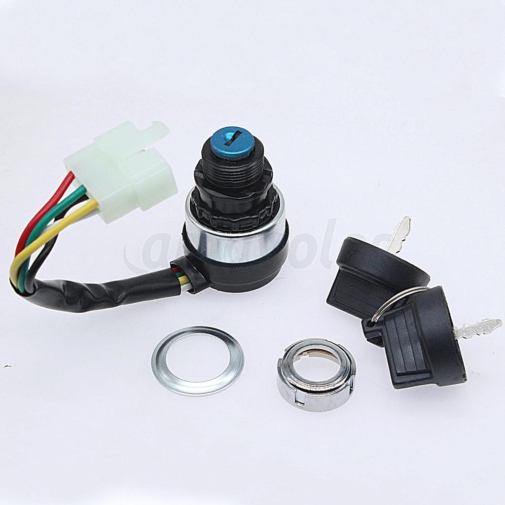 5 Wire 5 Pin Ignition Key Switch Replacement Fit For 50Cc 70Cc 90Cc 110Cc 125Cc 150Cc 200Cc 250Cc Go Kart Dune Buggy ATV.