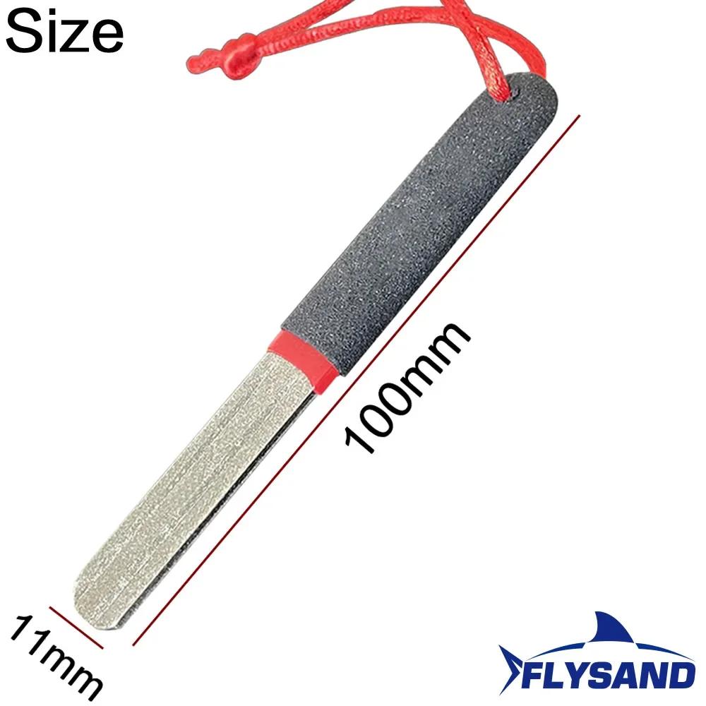 Portable Outdoor Double Groove Fishing Hook Sharpening Hone New Grinding Hook Sharpener Tool Fish Accessories